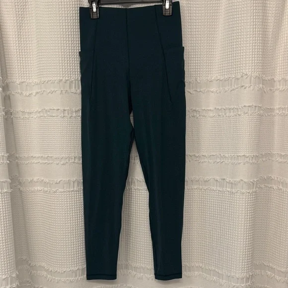 Elegant Teal Leggings for Women - Picture 3 of 5